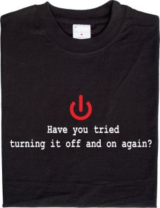 Turning it off and on Shirt 1