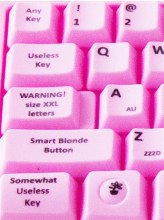 Tastatur für Blondinen und alle, die es gerne wären ;-)