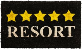 Fußmatte "5 Sterne Resort" für gehobene Ansprüche