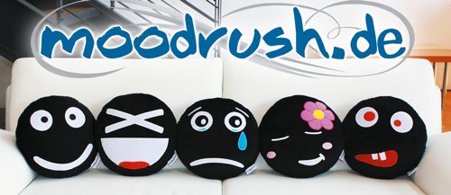 Moodrush.de - Smiley Kissen für jede Stimmung