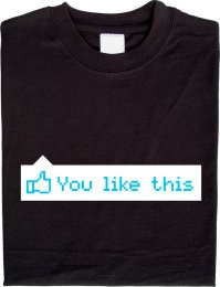 "You like this" Shirt für Facebook-Fans