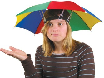 Regenschirm Hut - Die Schlechtwetter-Kopfbedeckung