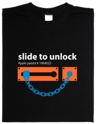 "Slide to Unlock" Apple Patent T-Shirt