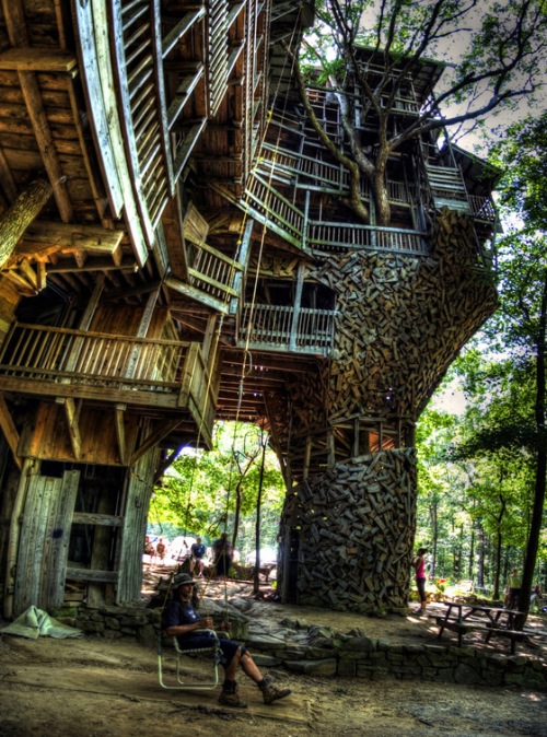 Ausgefallenes für jede Lebenslage: Das weltweit größte Baumhaus