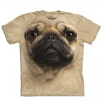 Big Face 3D Tier T-Shirt Mops Hund