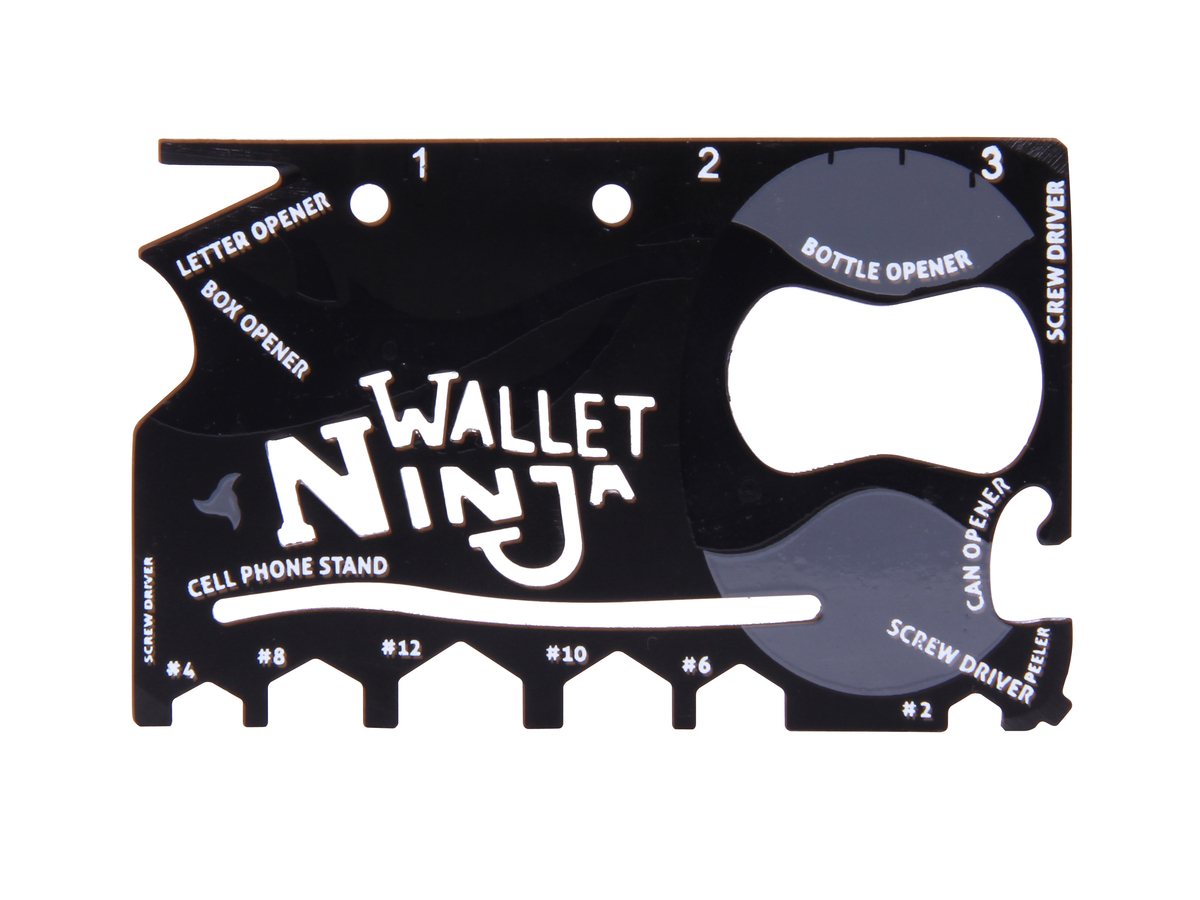 Wallet Ninja – 18in1 Multiwerkzeug für die Geldtasche